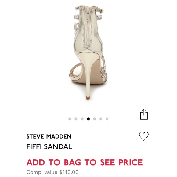 Steve Madden “Fiffi” Sandal in gold - size 7M - Picture 4 of 8